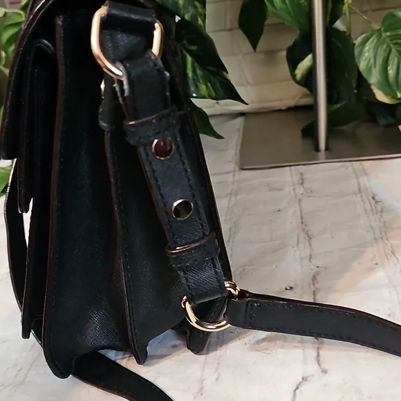 Rebecca Minkoff Hudson Moto Crossbody/ ShoulderBlack Large Leather Bag